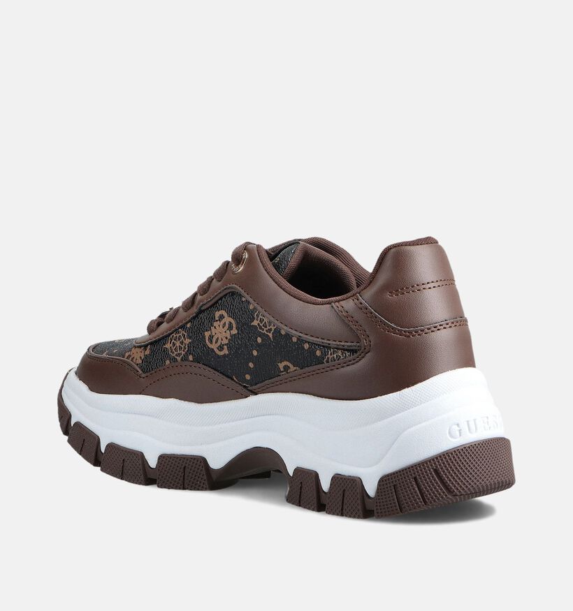 Guess Berrett Baskets en Brun foncé pour femmes (362347) - pour semelles orthopédiques