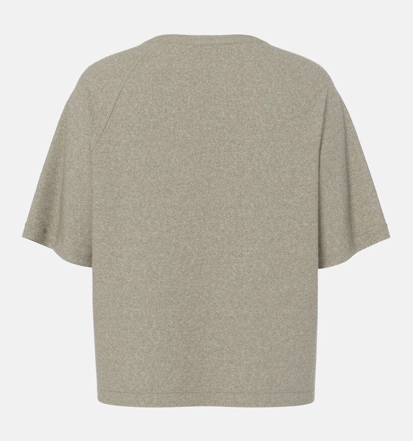 Pieces Bree T-shirt en Beige pour femmes (361142)
