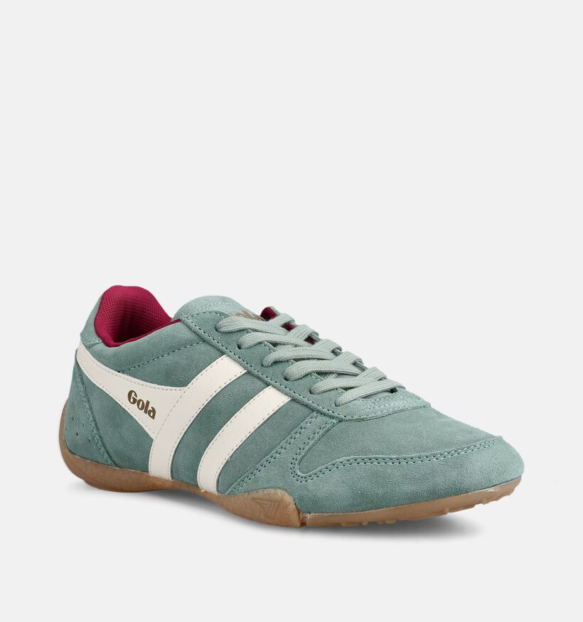 Gola Chase Groene Veterschoenen voor dames (368313) - geschikt voor steunzolen