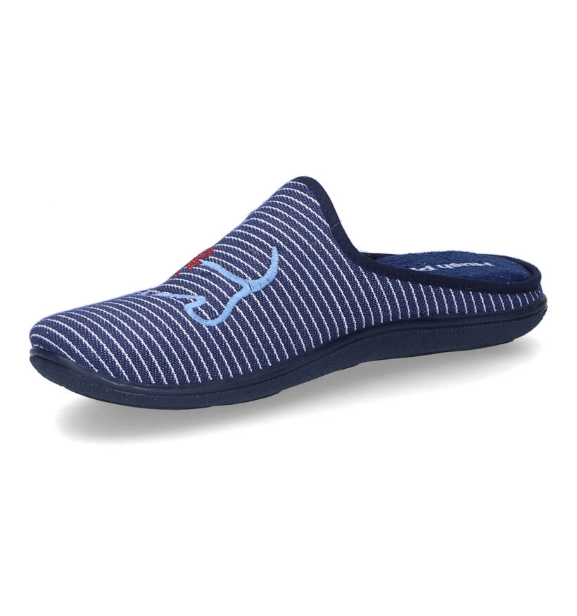 Hush Puppies Cacane Pantoufles en Bleu pour femmes (308850)