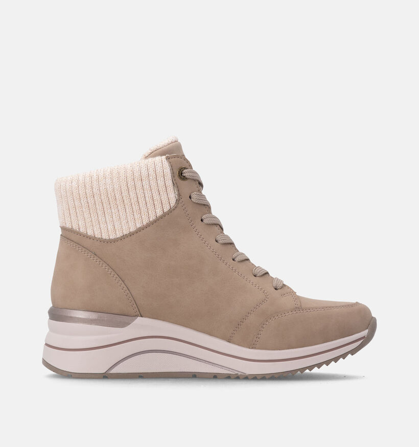 Remonte Bruine Veterboots voor dames (379857) - geschikt voor steunzolen