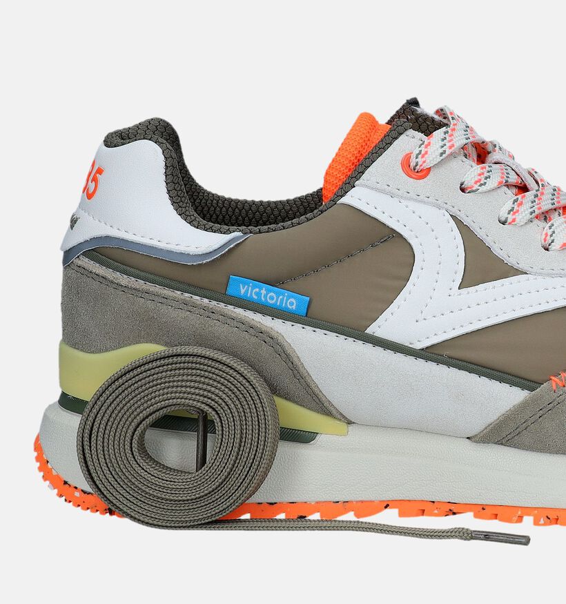 Victoria Leggera Neon Touch Kaki Veterschoenen voor heren (341190) - geschikt voor steunzolen