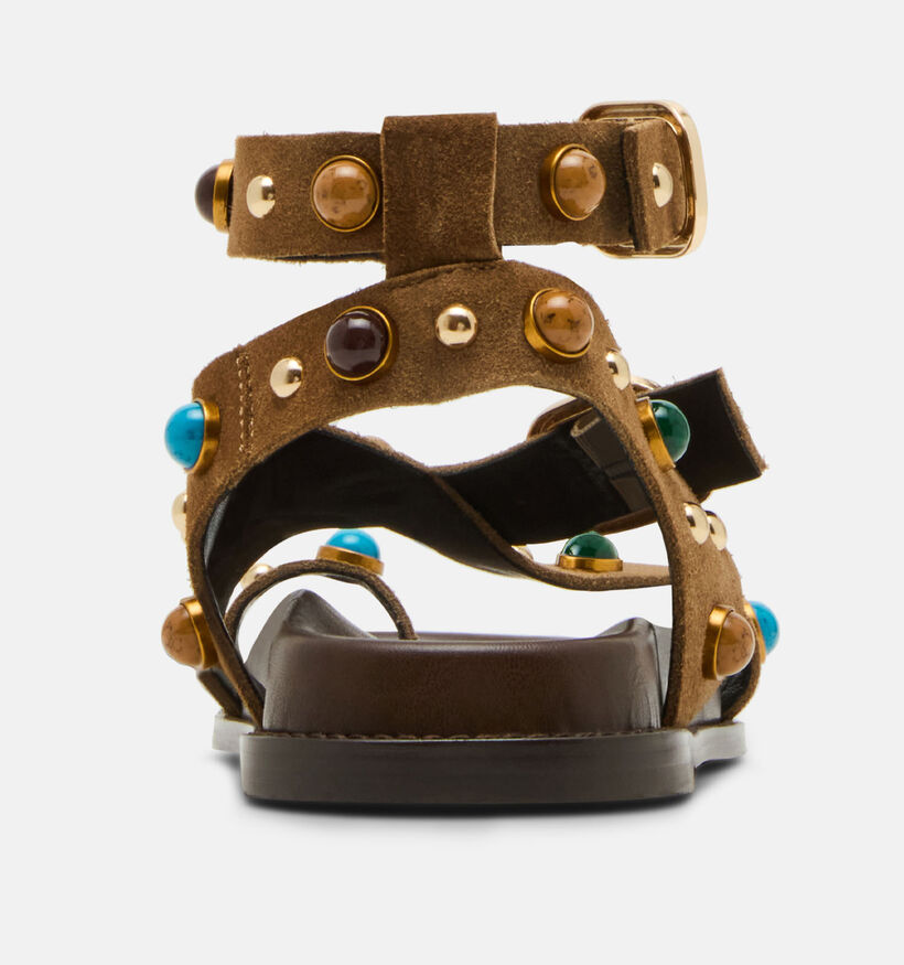 Steve Madden Linear Sandales plates en Violet pour femmes (372103)