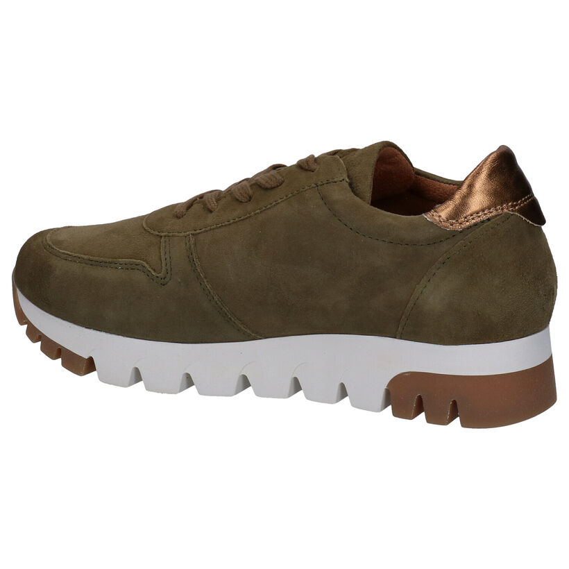 Tamaris Groene Veterschoenen in kunstleer (280760)