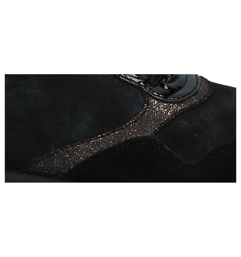 Tamaris Chaussures à lacets en Noir en cuir verni (226779)