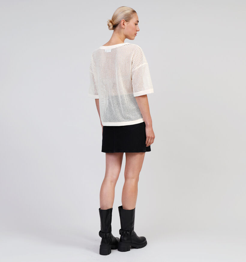 Vila Schamin T-shirt en Écru pour femmes (354075)