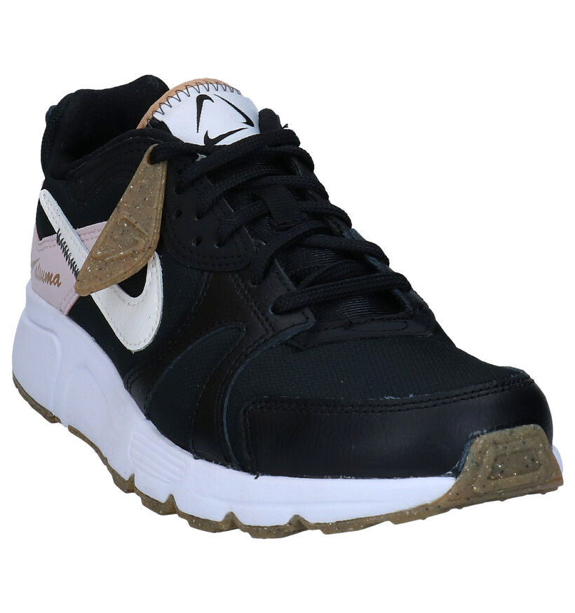 Nike Atsuma Zwarte Sneakers in kunstleer (277469)