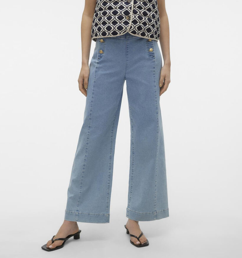 Vero Moda Kayla Jeans wide leg en Bleu pour femmes (341990)