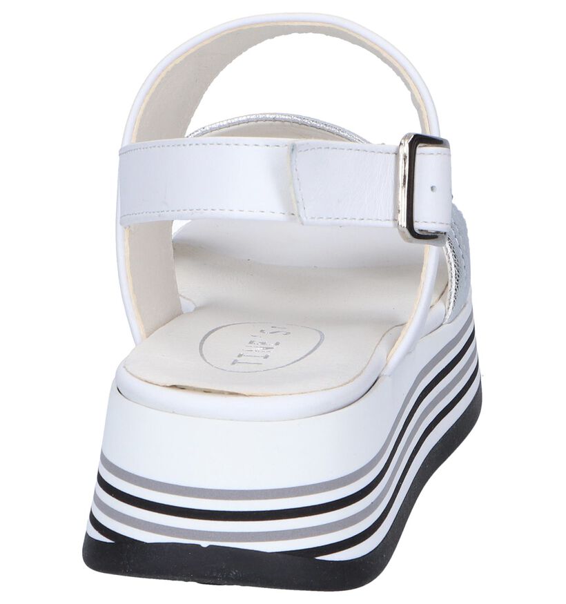 Witte Sandalen Tine's in leer (251747)