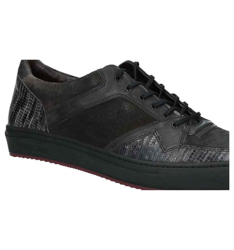 Ambiorix Chaussures basses en Noir en cuir (231739)
