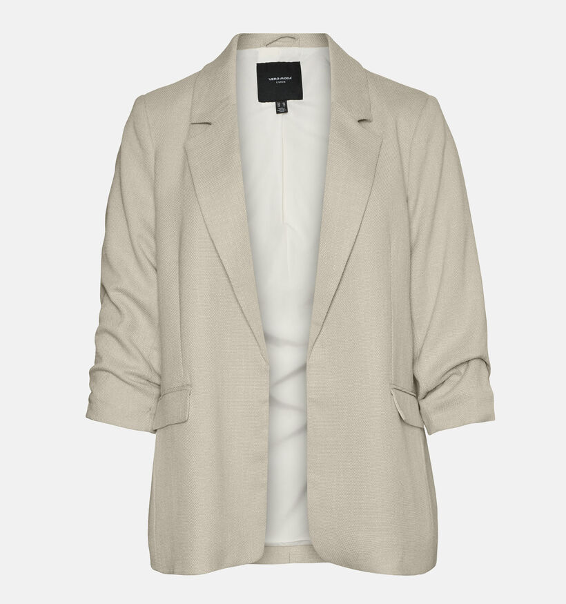 Vero Moda Curve Frida Beige Blazer voor dames (367777)