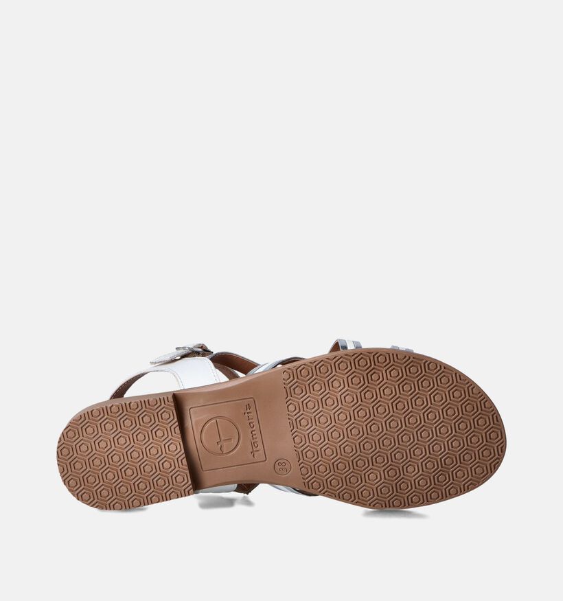 Tamaris Witte Platte Sandalen voor dames (354358)