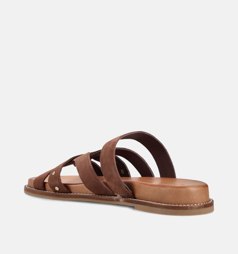 Laurent David Bruine Slippers voor dames (373616)