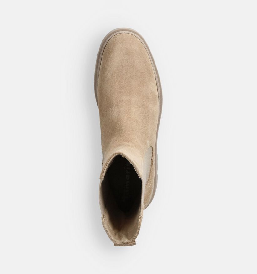 Tamaris Beige Hoge Chelsea Boots voor dames (362815)