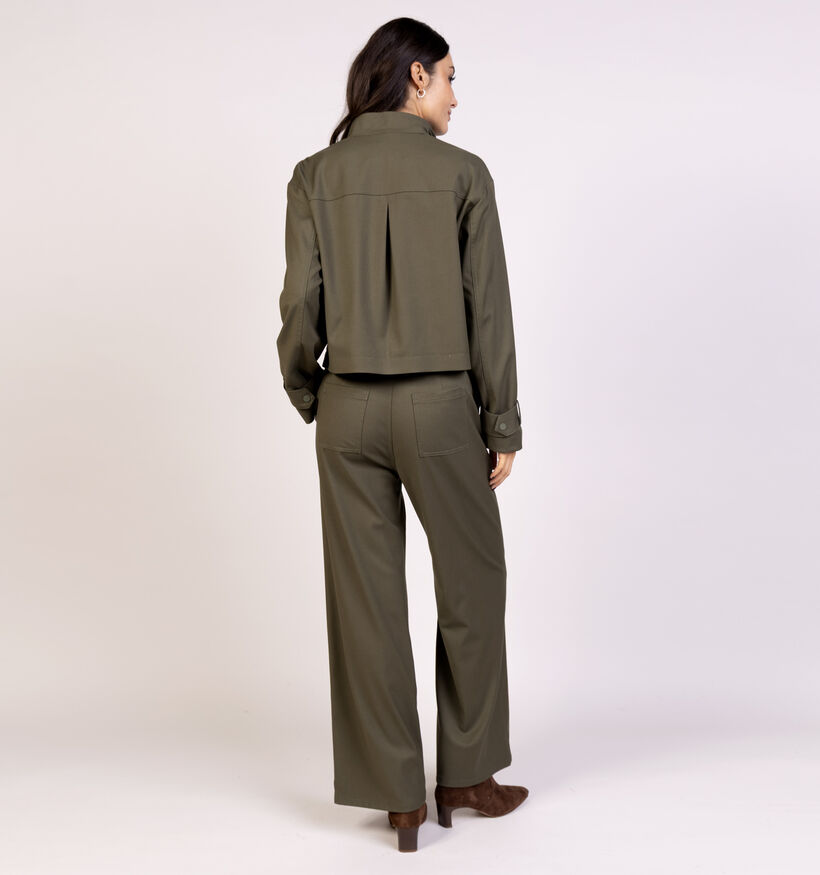 comma casual identity Pantalon en Vert pour femmes (366514)