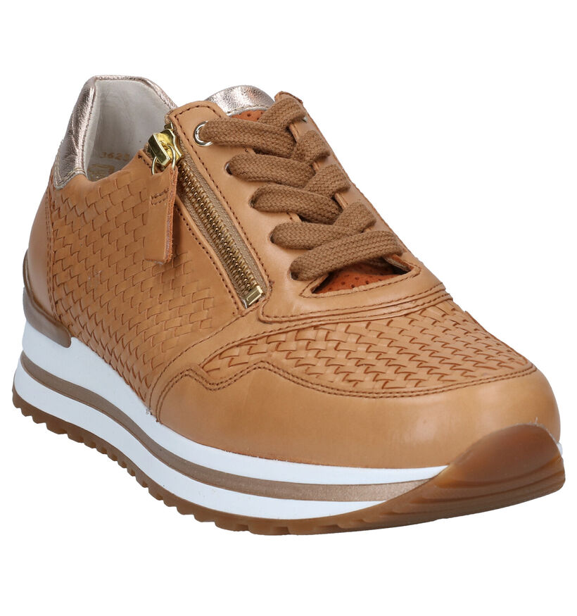 Gabor OptiFit Cognac Veterschoenen in leer (287771)