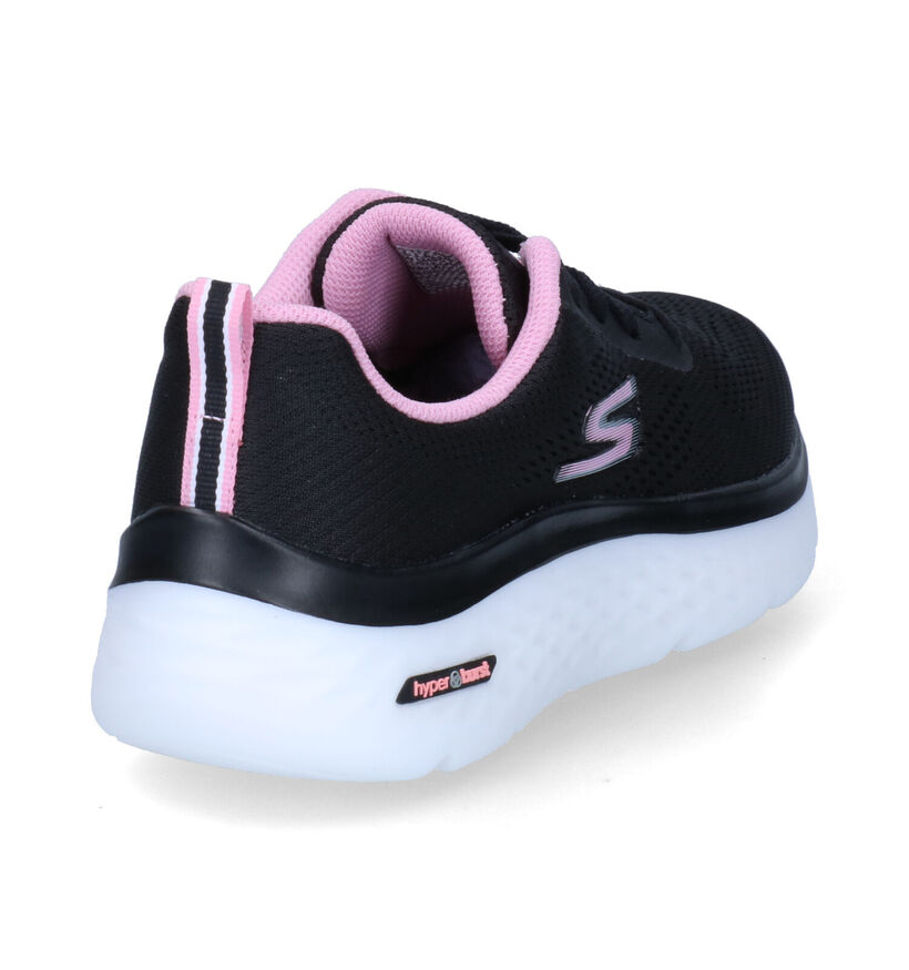 Skechers Go Walk Hyper Burst Space Insight Zwarte Sneakers voor dames (302116)