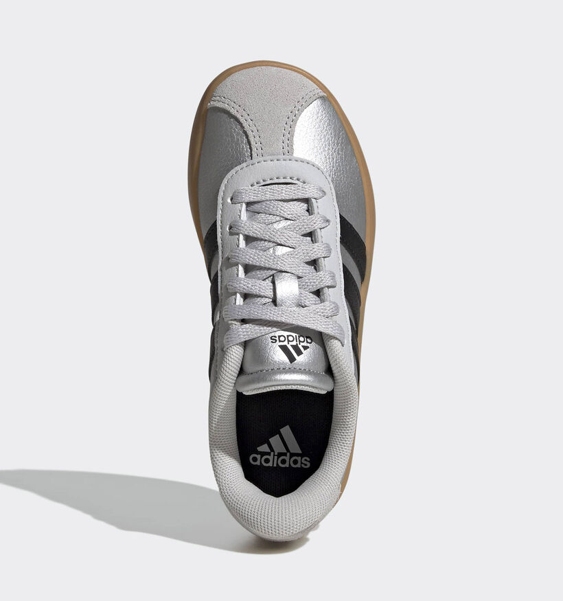 adidas VL Court Zilveren Lage Sneakers voor meisjes (366950) - geschikt voor steunzolen