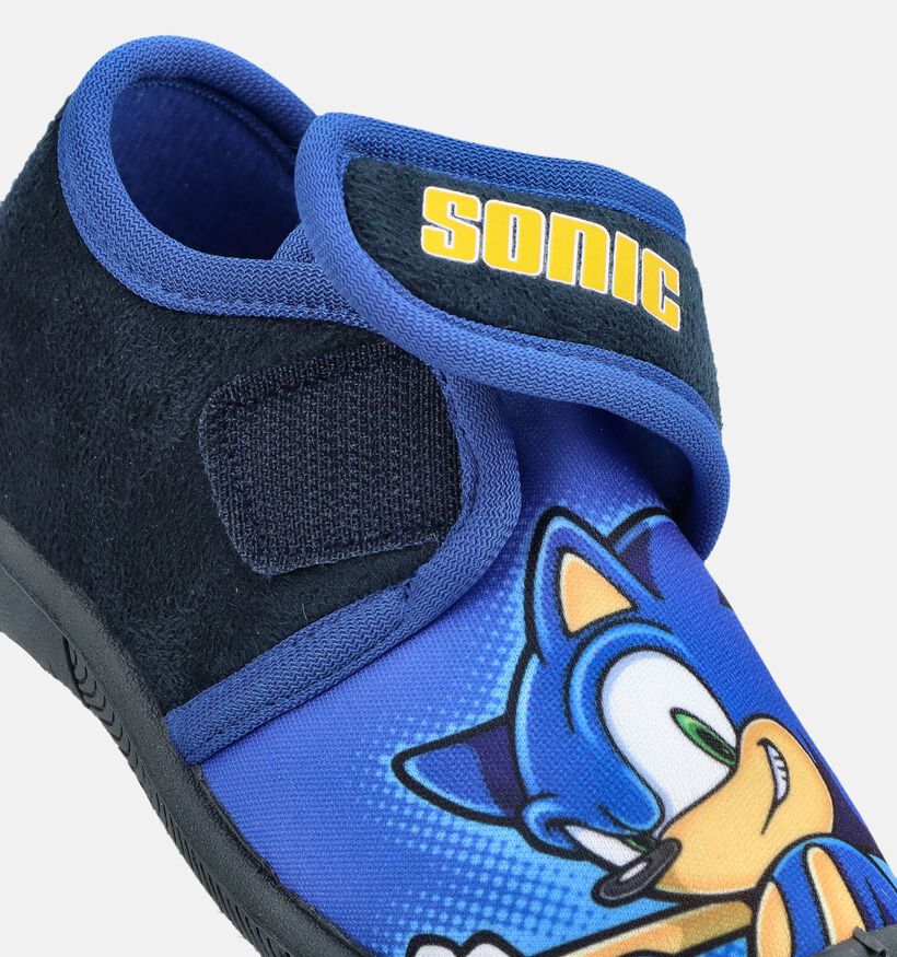 Sonic The Hedgehog Pantoufles en Bleu pour gar&ccedil;ons (381163)