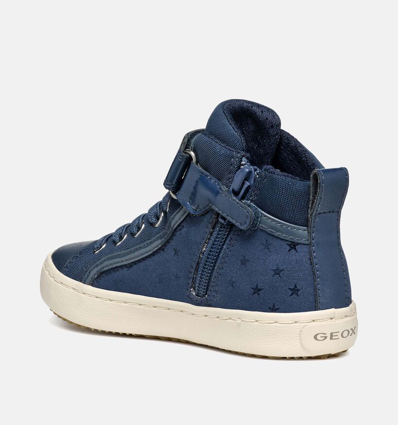 Geox Kalispera Chaussuers hautes en Bleu pour filles (344542) - pour semelles orthopédiques