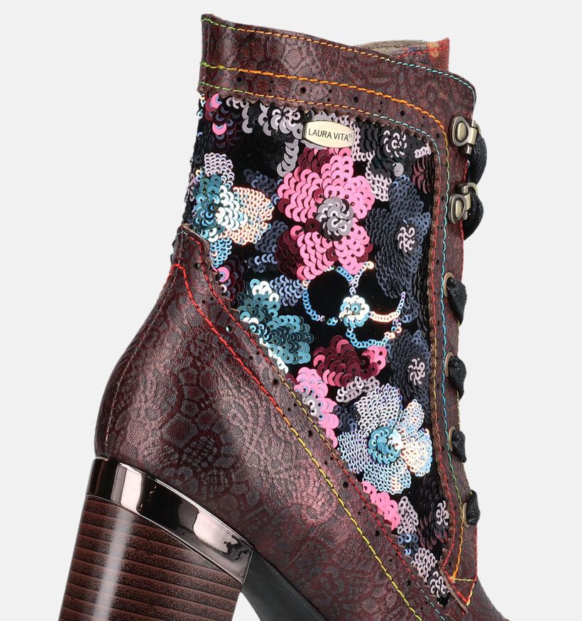 Laura Vita Kadio 12 Bottines en Bordeaux pour femmes (381111)