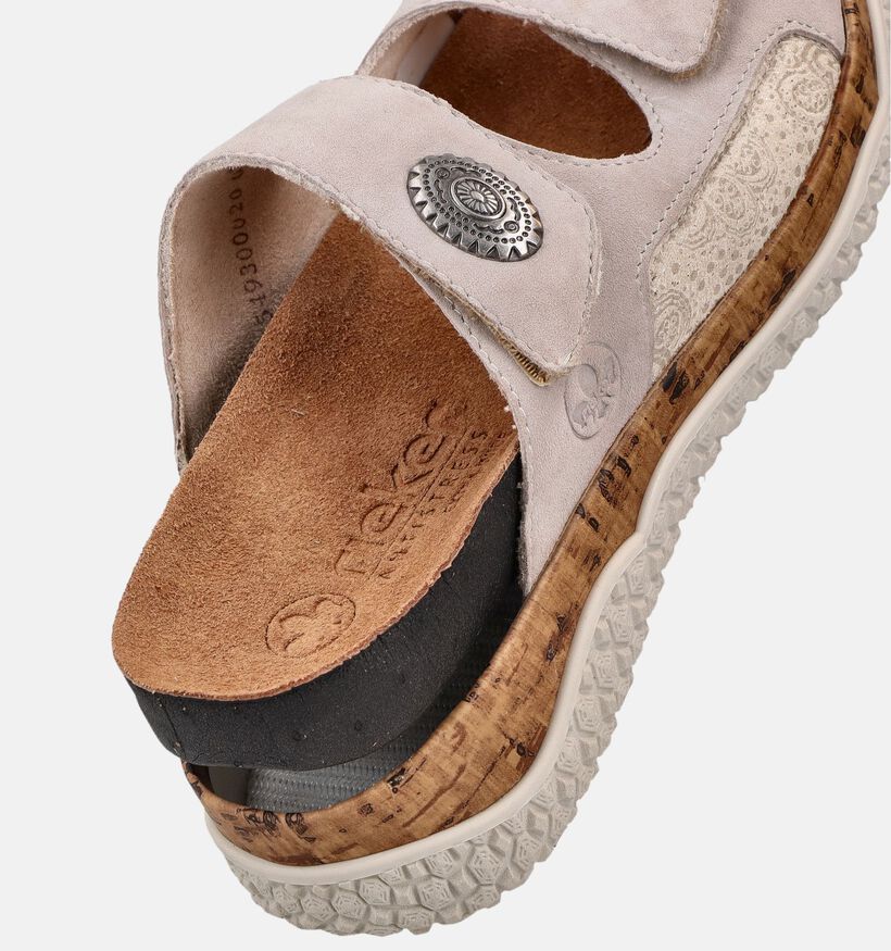 Rieker Antistress Beige Slippers voor dames (370431) - geschikt voor steunzolen