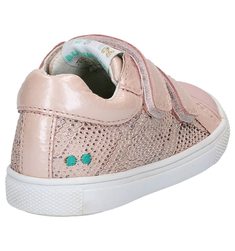 Bunnies Loetje Louw Witte Velcroschoenen in leer (275277)