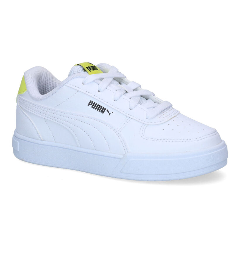 Puma Caven Witte Sneakers in kunststof (301820)