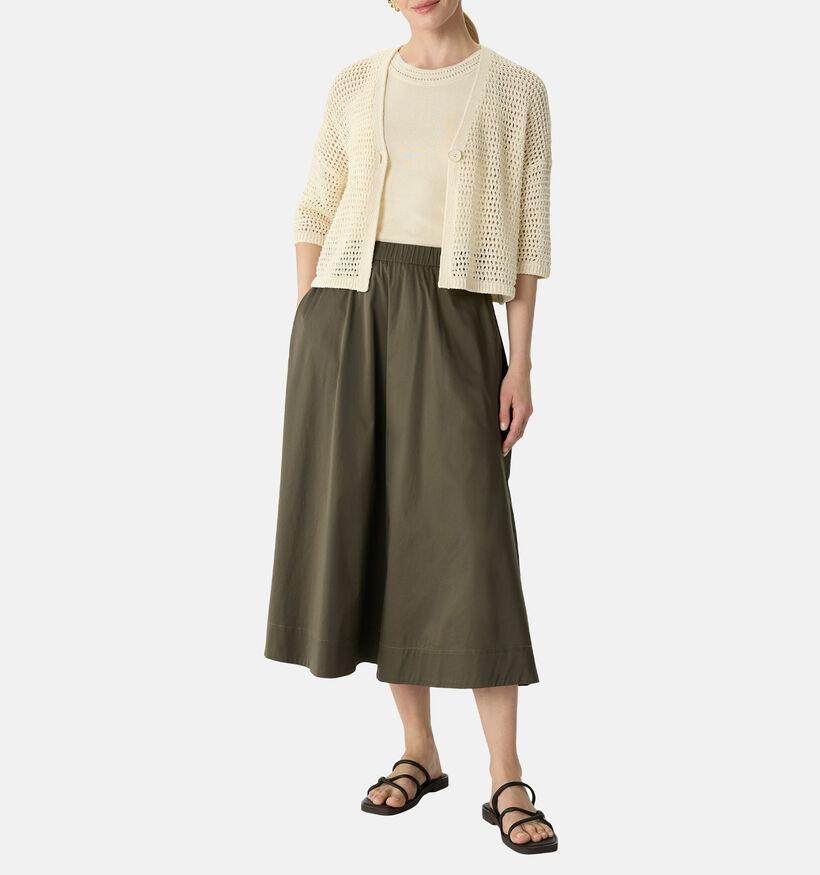 comma Jupe mi-longue en Marron pour femmes (359403)