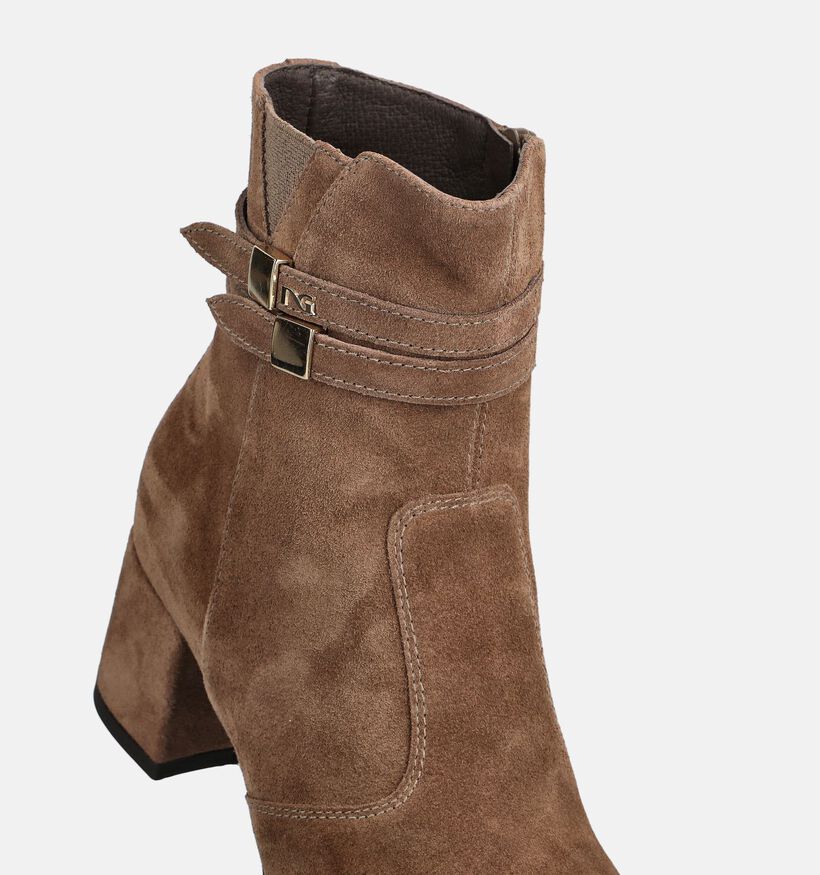 NeroGiardini Bottines en Beige fonc&eacute; pour femmes (379407)