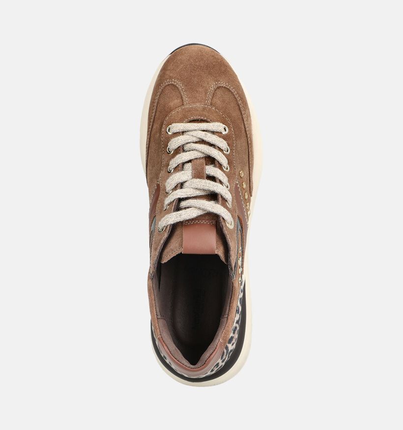 NeroGiardini Baskets en Beige fonc&eacute; pour femmes (379349) - pour semelles orthop&eacute;diques