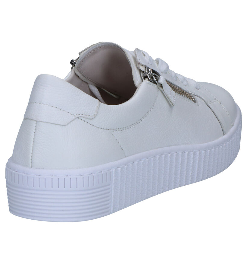 Gabor Best Fitting Witte Sneakers in leer (265855)