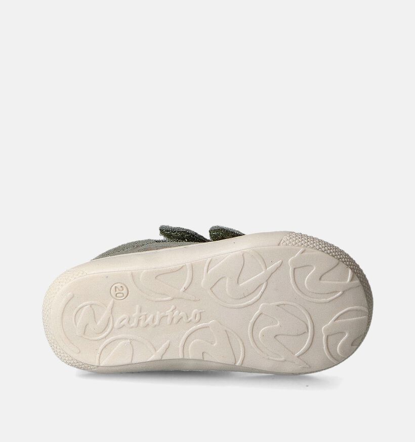Naturino Cocoon VL Suede Pr Savana Groene Babyschoentjes voor meisjes, jongens (355493) - geschikt voor steunzolen