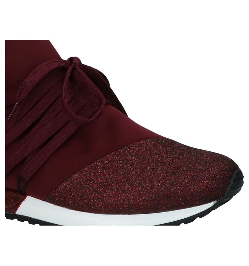 La Strada Baskets slip-on en Bordeaux en textile (229889)