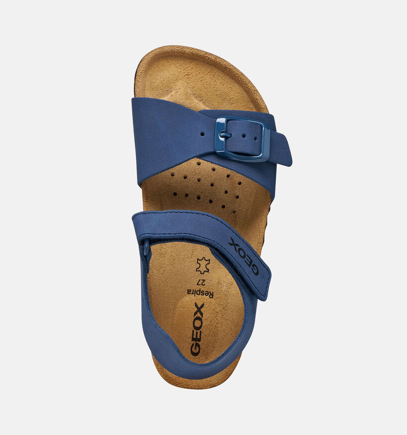 Geox J Ghita Sandales en Bleu fonc&eacute; pour gar&ccedil;ons (370137)