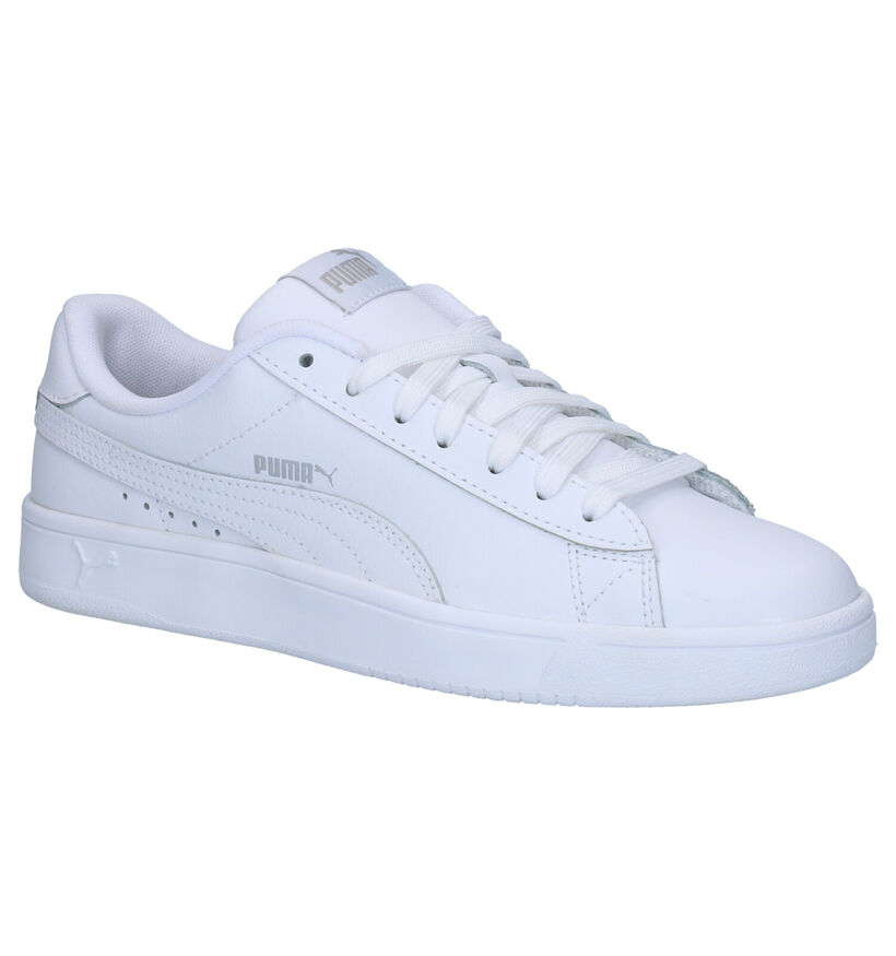 Puma Court Breaker Witte Sneakers in leer (265748)