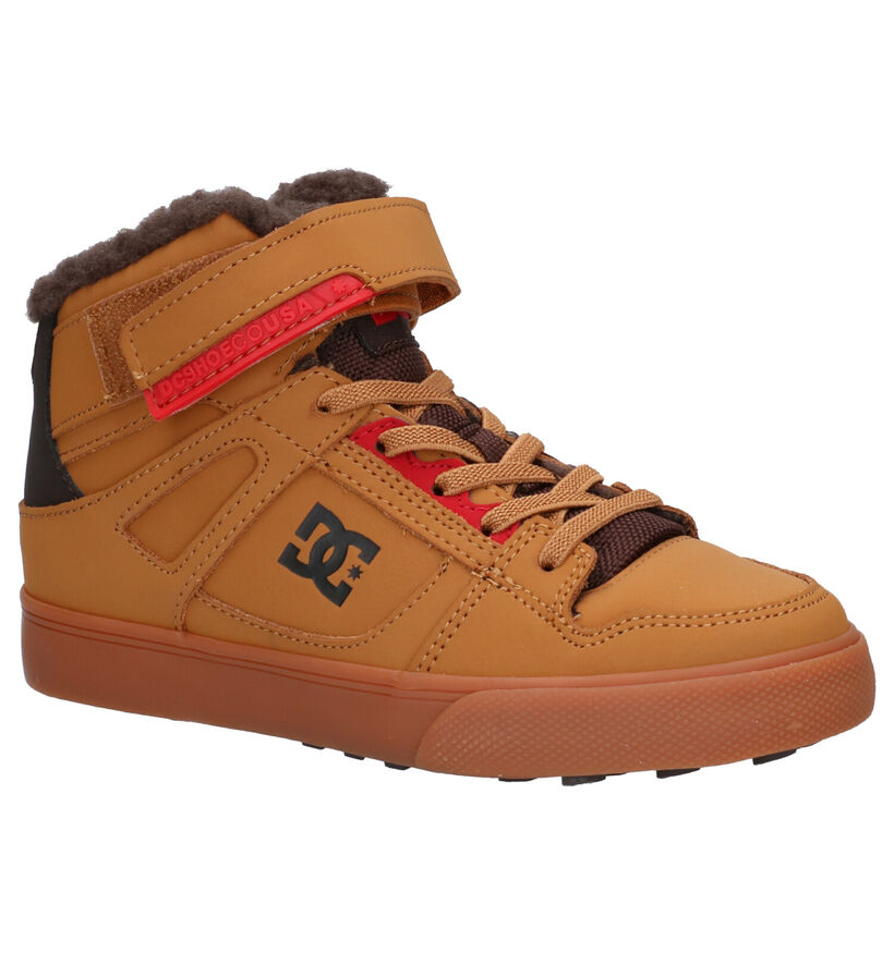 DC Shoes Pure Skate Sneakers en Cognac en nubuck (259569)