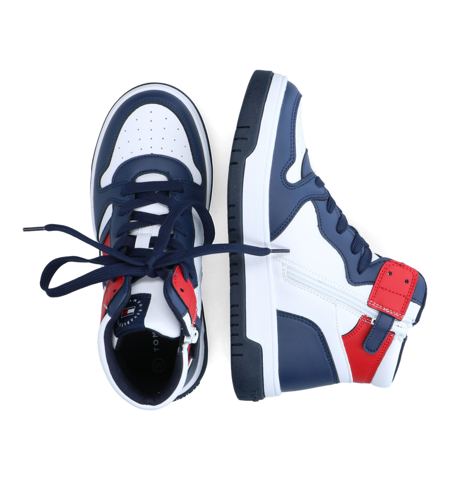 Tommy Hilfiger Blauwe Sneakers Jongens Hoge schoenen Online op