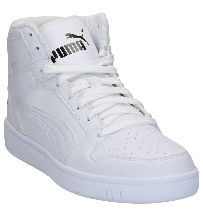 Puma Rebound Layup SL Baskets en Noir en simili cuir (307174)