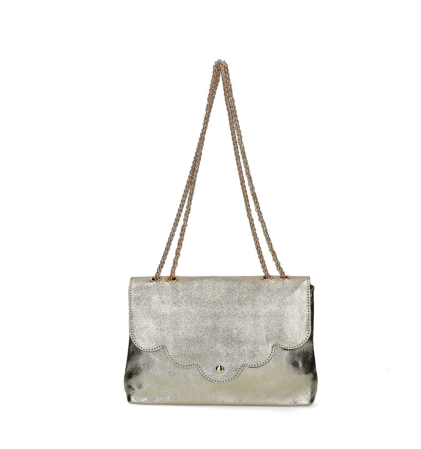 Top Design Gouden Crossbody Tas in leer (334586)