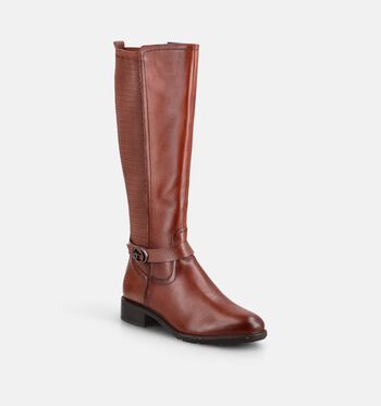 Tamaris Laarzen Zwart/Cognac