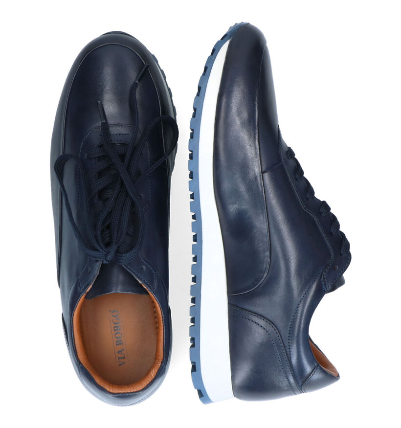 Via Borgo Blauwe Veterschoenen voor heren (318015)