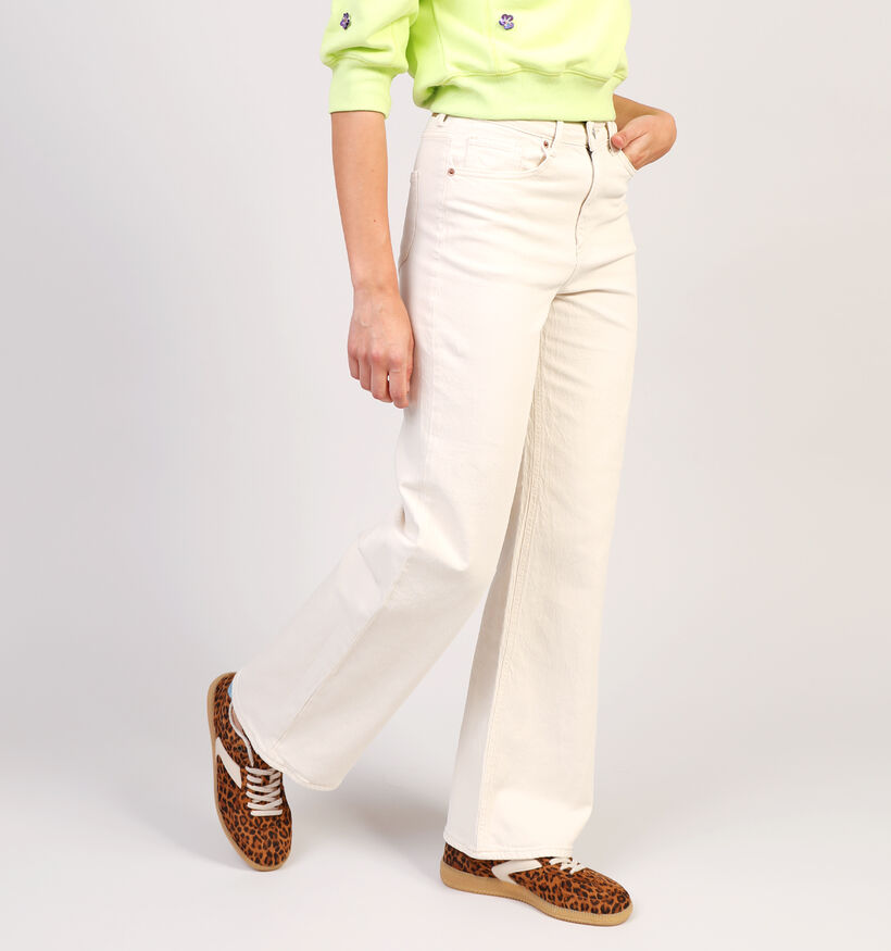 Vero Moda Tessa Beige Wide leg jeans L32 voor dames (352119)