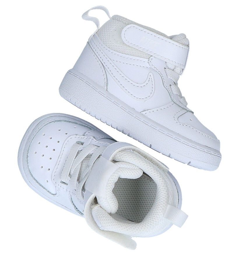 Nike Court Borough Zwarte Sneakers in kunstleer (293613)