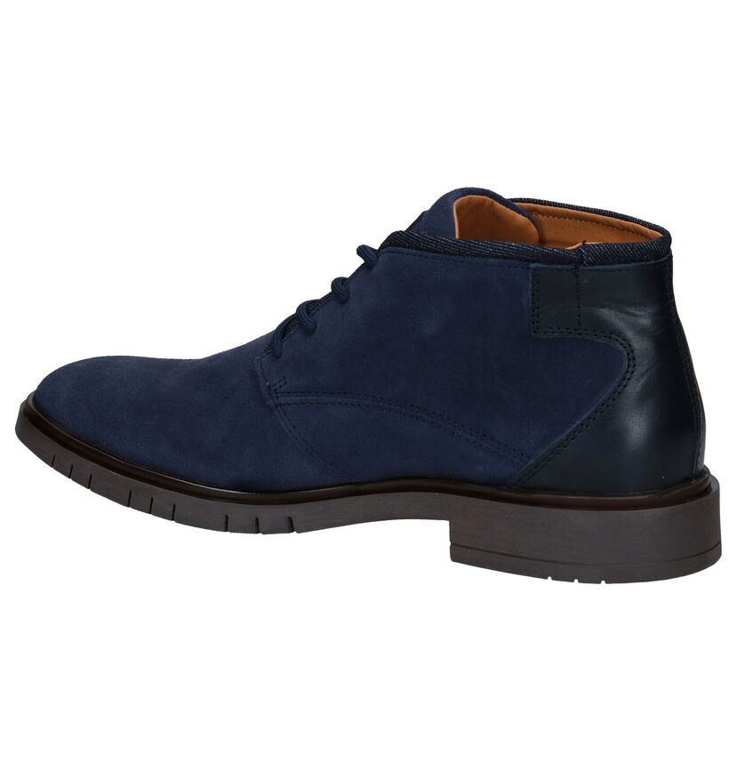 Bullboxer Blauwe Hoge Schoenen in nubuck (281837)