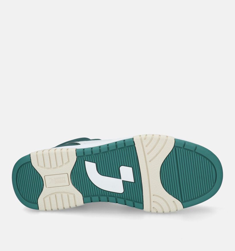 SJ Witte/Groene Sneakers voor heren (341560) - geschikt voor steunzolen