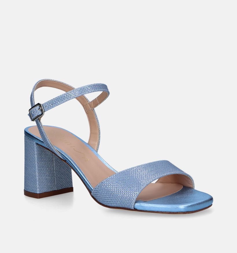 Unisa Moraty_24_LMT Sandales avec talon en Bleu pour femmes (341161)