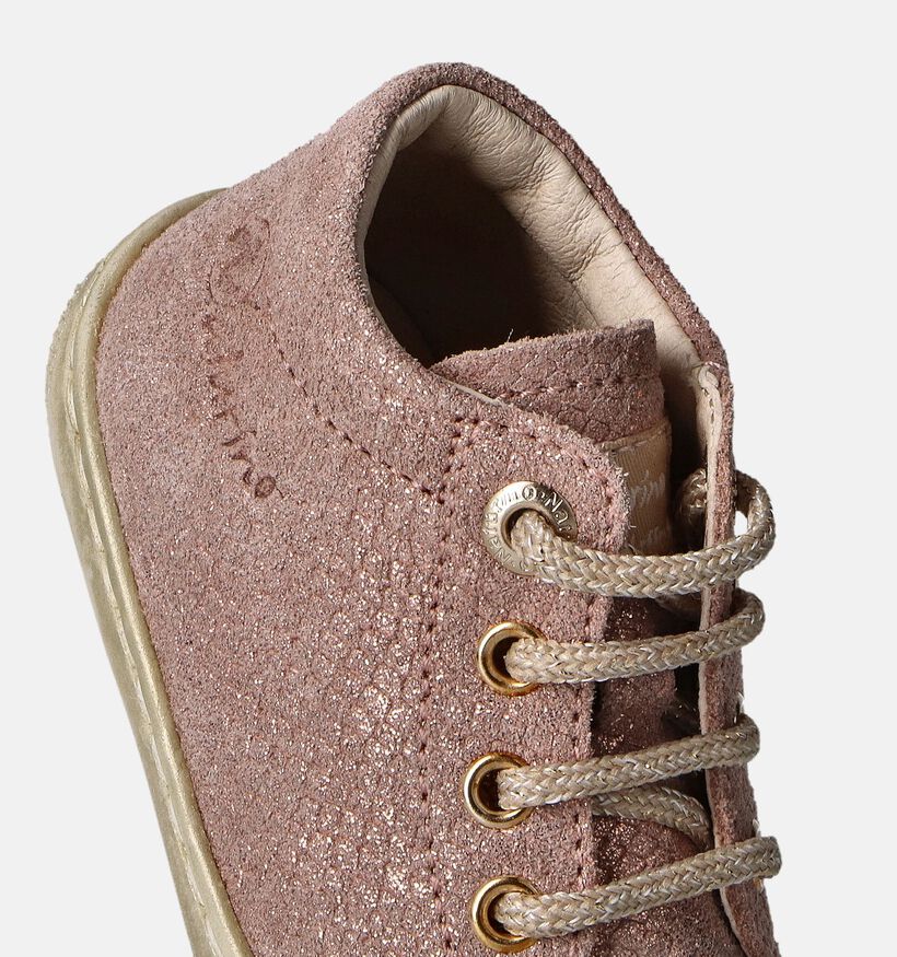 Naturino Cocoon Lizard Roze Babyschoenen voor meisjes (355315) - geschikt voor steunzolen