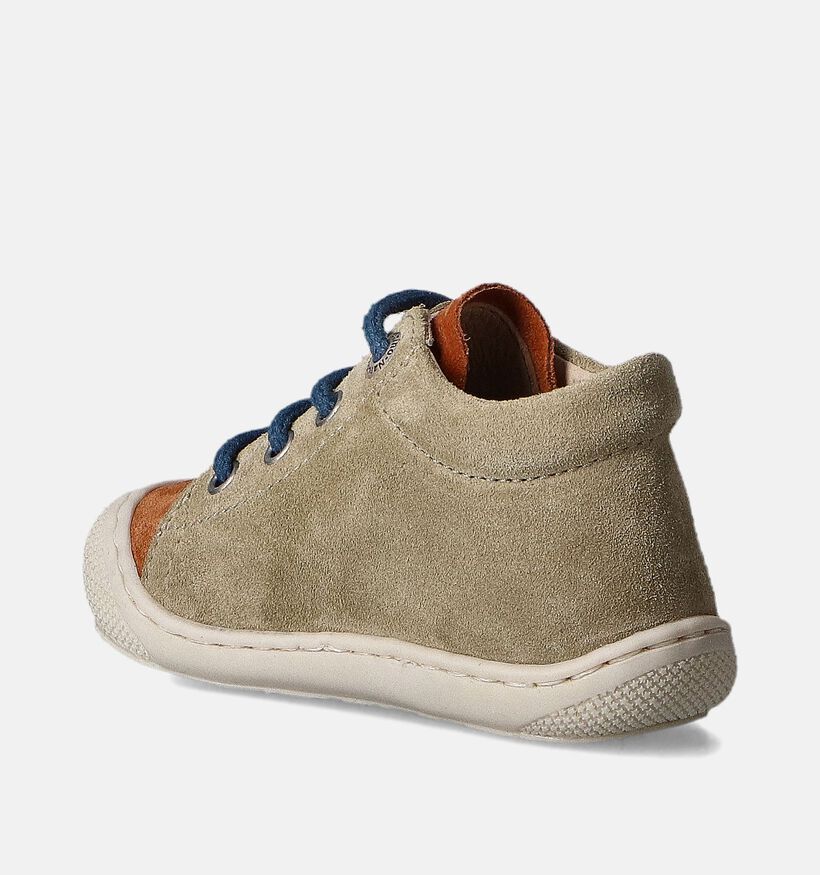 Naturino Cocoon Suede Groene Babyschoentjes voor meisjes, jongens (355494) - geschikt voor steunzolen