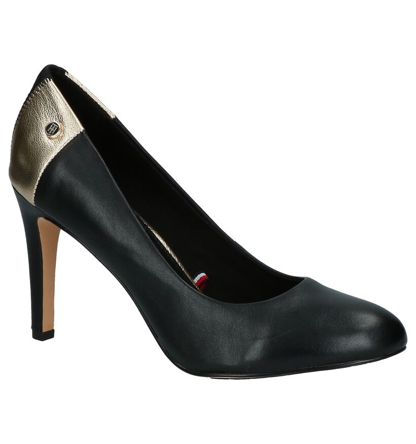 Zwart/Gouden Pumps High Heels Tommy Hilfiger Layla, , pdp